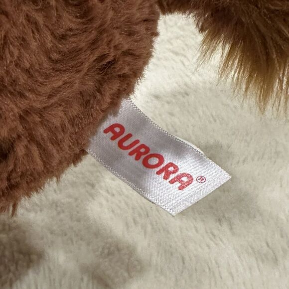 Aurora Brown Rhinoceros Rhino Sitting Plush 11” Stuffed Animal Toy - Picture 5 of 6